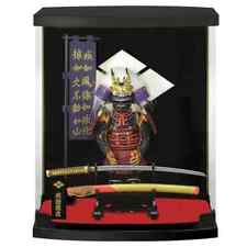 DDU Samurai Armor miniatura figura Shingen Takeda con kabuto, spada, bandiera, custodia