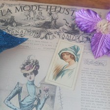 ar125 Will's Scissor Beauties 1914 Card da Collezione Vintage n.2 Rara 