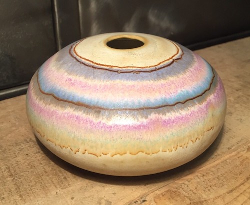 Vase boule céramique - vase, signé