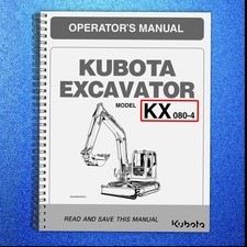 KUBOTA KX080-4 EXCAVATOR