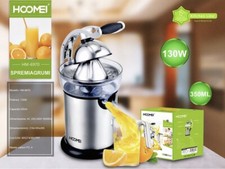 Spremiagrumi Elettrico Professionale in Acciaio Estrazione a Leva 130W HM-6970