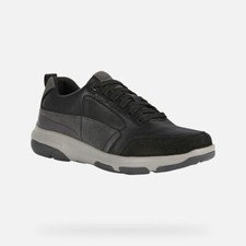 Scarpe Sneakers Geox U Xand 2 A nero e grigio scuro SCONTO