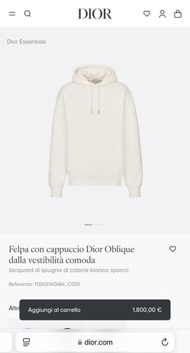 Dior oblique hoodie - hoodie, towel