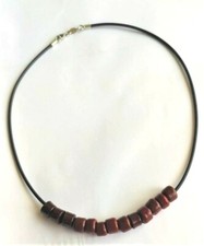 COLLANA UOMO CAUCCIU' CHIUSURA ARGENTO PUNZONATO