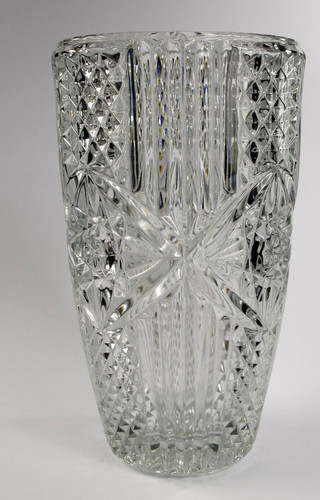 Vaso cristallo intaglio - (?),