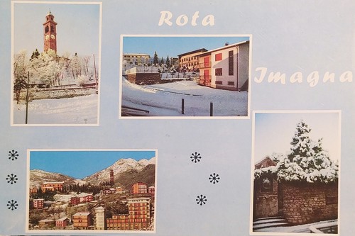 Cartolina saluti da - da, rota