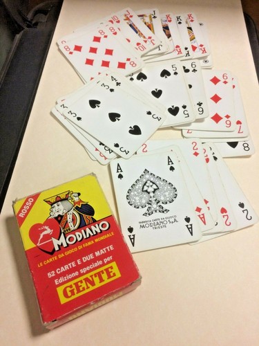 Mazzo carte gioco modiano - carte,
