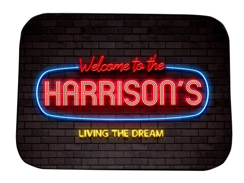 Personalised motorhome mat - mat,