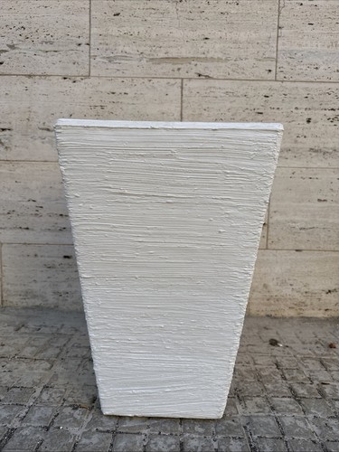 Vaso quadrato resina giglio - vaso,