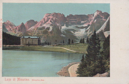 Cartolina lago misurina - lago,