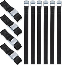 12 Pezzi 25Mm X 50Cm Cinghie Di Fissaggio, Cinghia a Cricchetto, Portata 250 KG,