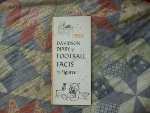 1952 davidson football media - davidson,