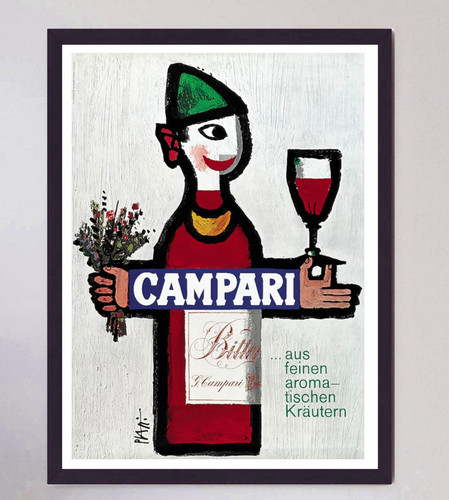 Poster pubblicitario campari - pubblicitario,