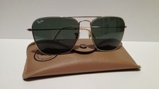 VINTAGE B&L RAY BAN CARAVAN USA GOLD 58[]16 + CASE