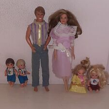 BAMBOLE FAMIGLIA CUORE HEART FAMILY ANNI 80 MATTEL 1984 VINTAGE DOLLS