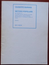 GIUSEPPE MARIANI METODO POPOLARE PER TROMBA I Sib E TROMBONE BANDA