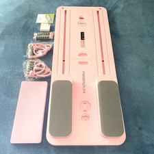 Tavola fitness multifunzione capacità 300 libbre Celebdun con rimbalzo automatico rosa