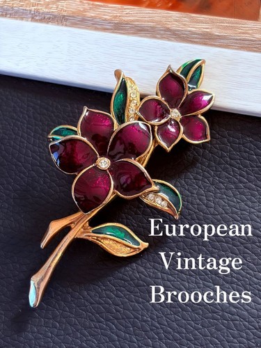 Spilla vintage europa fiore - vintage,
