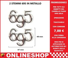 2 STEMMI 695 ABARTH IN METALLO