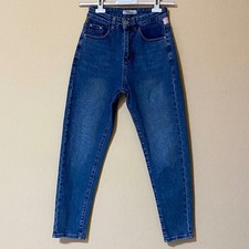 Volae Jeans Affusolato Blu XS Casual Streetwear Basic Tasche Colorate