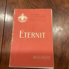 Catalogo Soc, Anonima ETERNIT  Pietre Artificiali - Genova 1919