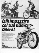 advertising Pubblicità-MOTO PIAGGIO GILERA 50 / 7HP  5V TRIAL 1972-MOTOITALIANE