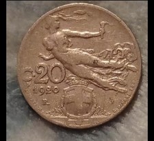 Moneta Da 20 CENTESIMI LIRE Del 1920 Italia  LIBERTA' LIBRATA 