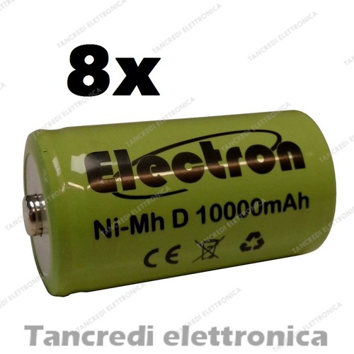 Conf 8pz batteria torcia d - torcia,