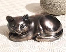 presse papier Faraone chat en argent 950 vintage