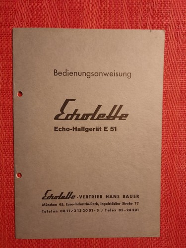 Echolette echo hall - e, 51