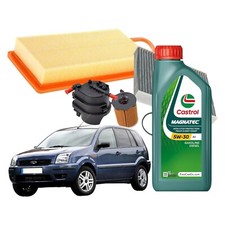 Kit Tagliando Ford Fusion 1.4 Tdci 68cv 50kw + 4lt Castrol Magnatec 5w30 A5
