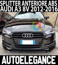 SPLITTER SOTTO PARAURTI ANTERIORE AUDI A3 8V 2012-2015 SPOILER ABS