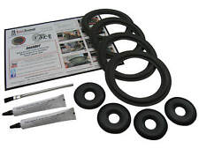 KEF Reference 103/4 Woofer Schiuma Surround Kit Riparazione Ciambella Tappi Polvere FSK-KEF103C