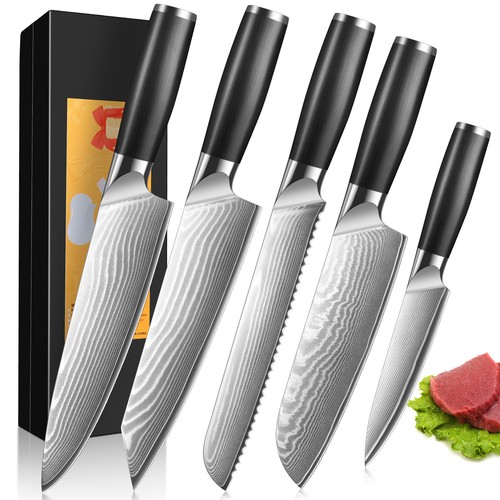 Set coltelli damascati pz - set, 1-5