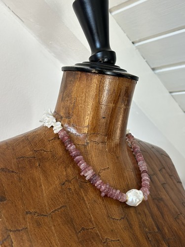 Collana artigianale quarzo - collana,