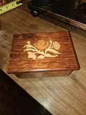 Scatola legno intarsiato - scatola, in