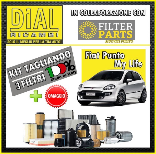 Kit tagliando filtri 3pz fiat - tagliando,