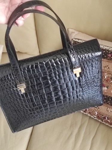 Borsa pelle coccodrillo - borsa,