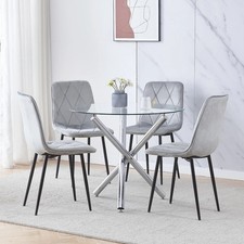 Set tavolo da pranzo in vetro