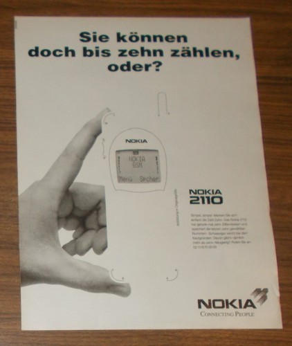 Rara pubblicità nokia - nokia,