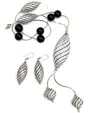 MURANO GLASS PARURE ORECCHINI