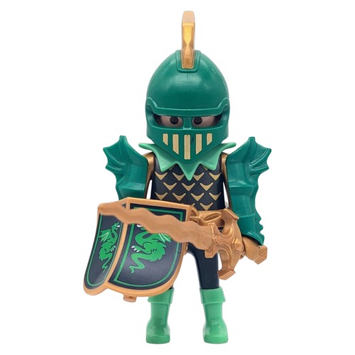 Playmobil cavaliere verde oro