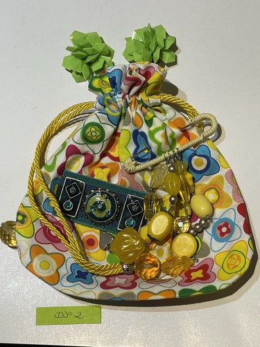 Borsa tessuto con - borsa, orecchini