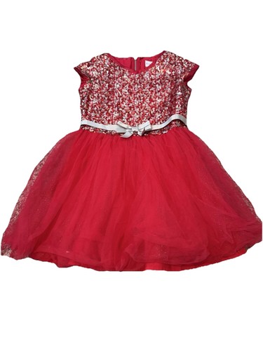 Abito bambina americana rosso
