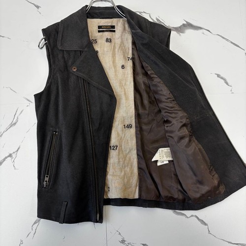 Gilet diesel nero oro pelle - nero,