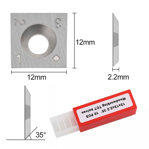 10pz inserti carburo 12mm - inserti,