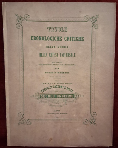 Tavole cronologiche critiche - tavole,