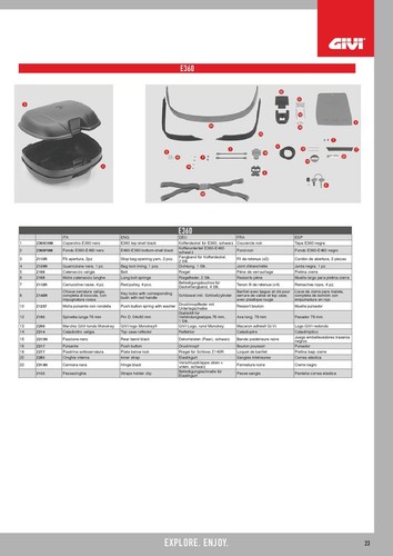 Givi z360cnm coperchio e360 - coperchio,