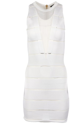 Balmain mini abito bianco - mini,