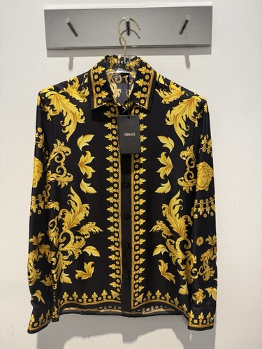 Versace camicia seta - , nero